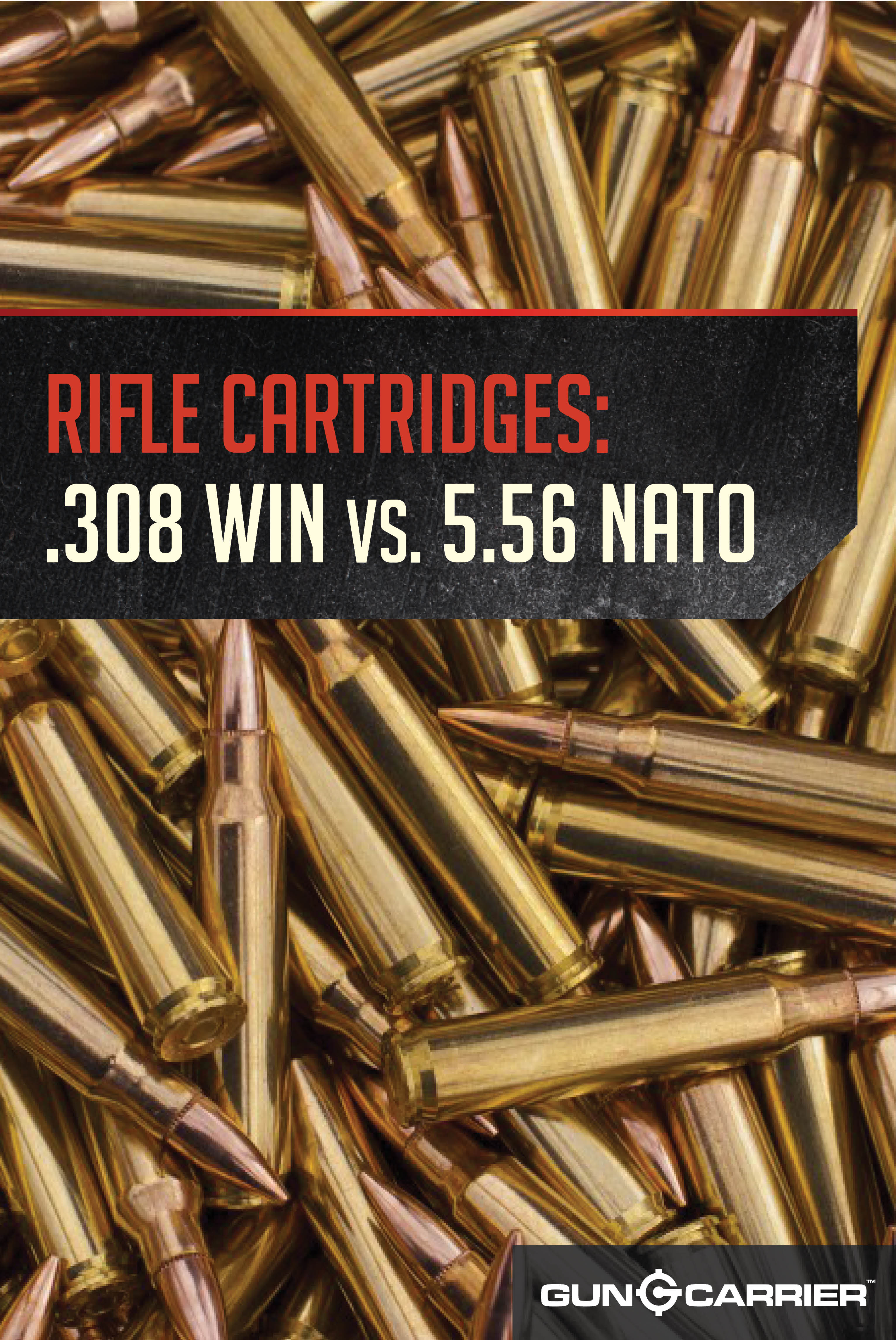 Rifle Cartridges 308 Win Vs 5 56 Nato By Gun Carrier At