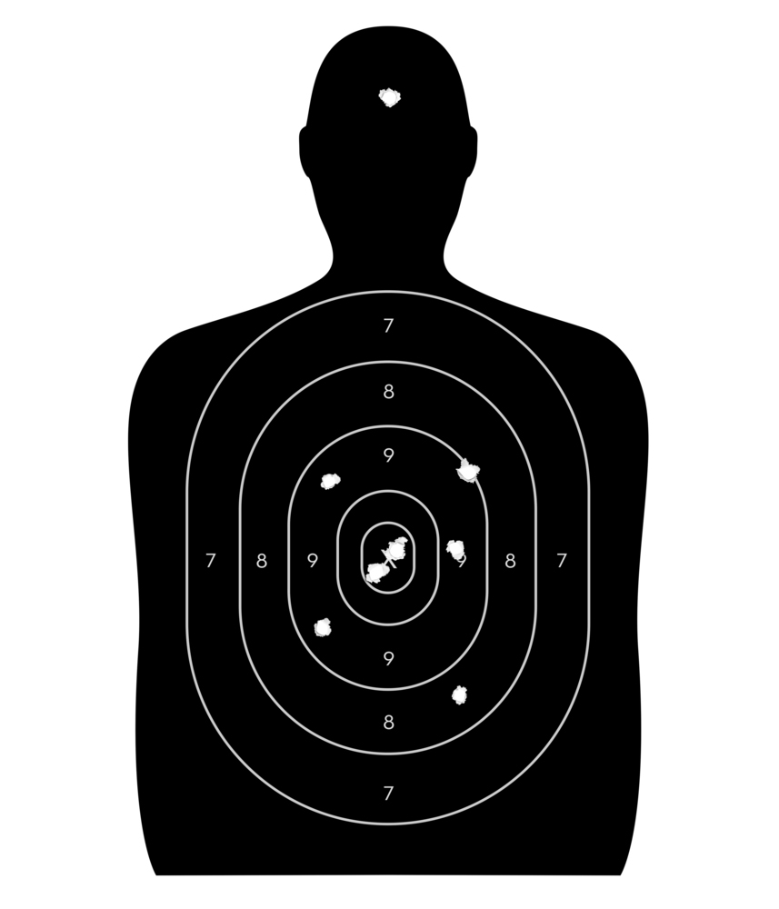 Police Pistol Rifle Human Silhouette Shooting Targets X Qty | Sexiz Pix