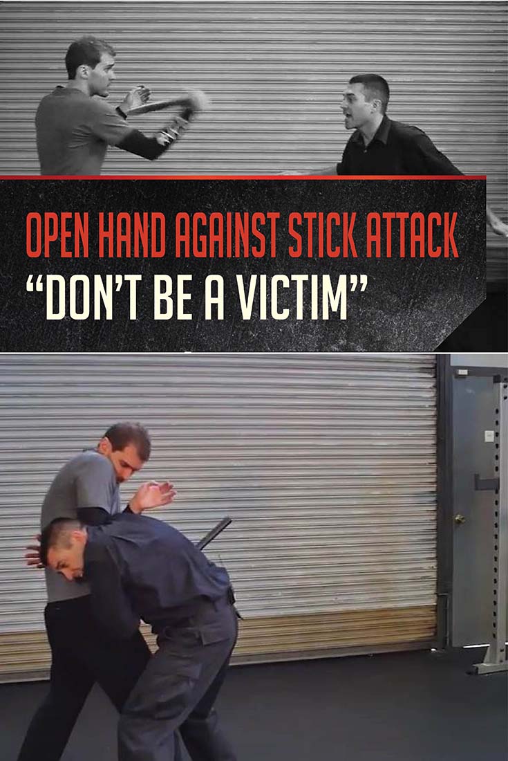Video Open Hand Against Stick Attack Self Defense Tactics Gun