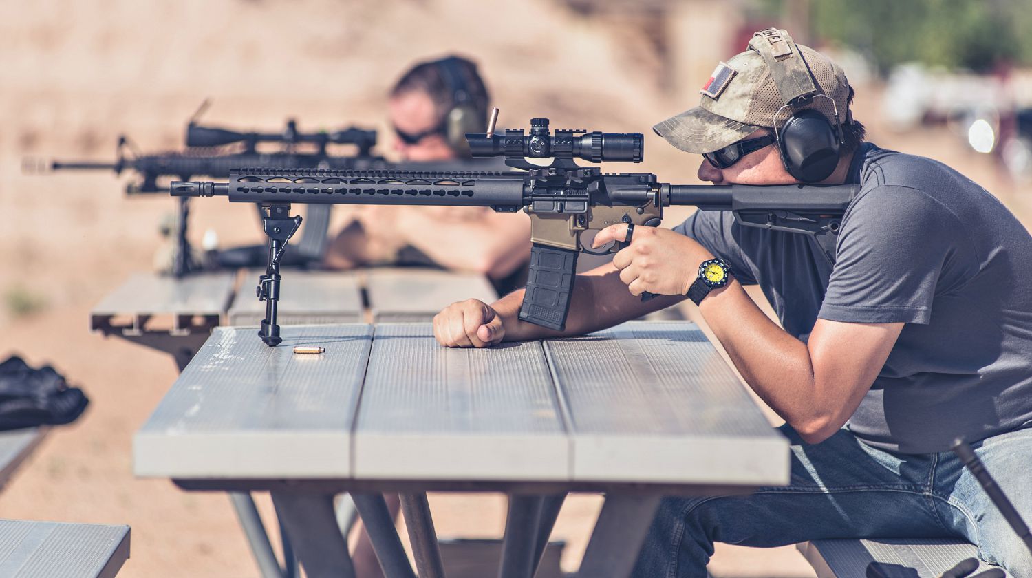 Feature | Man shooting black rifle | Why Dry Firing Your Firearm Is A Great Idea And How It's Done