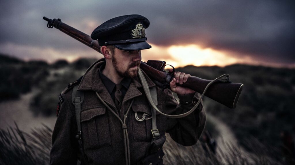 Feature | Soldier holding rifle | CZ Sharp-Tail | Gun Carrier Shotgun Reviews