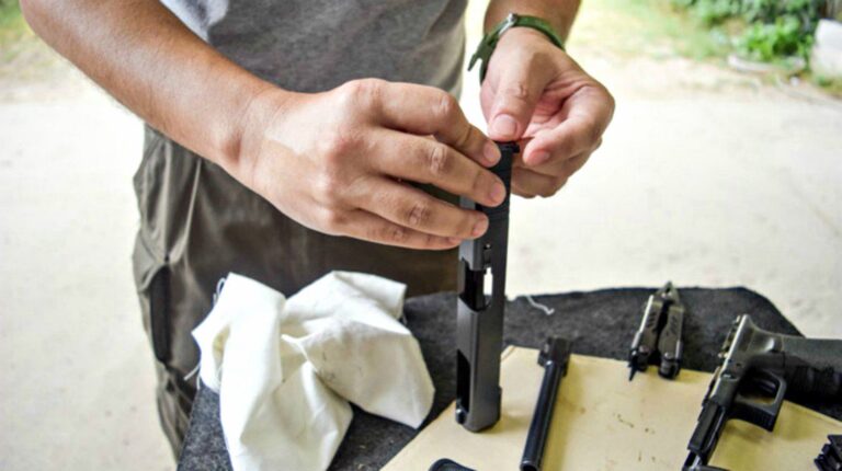 Feature | Man assemble his gun | How To Clean A Gun | Cleaning Tips & Tricks