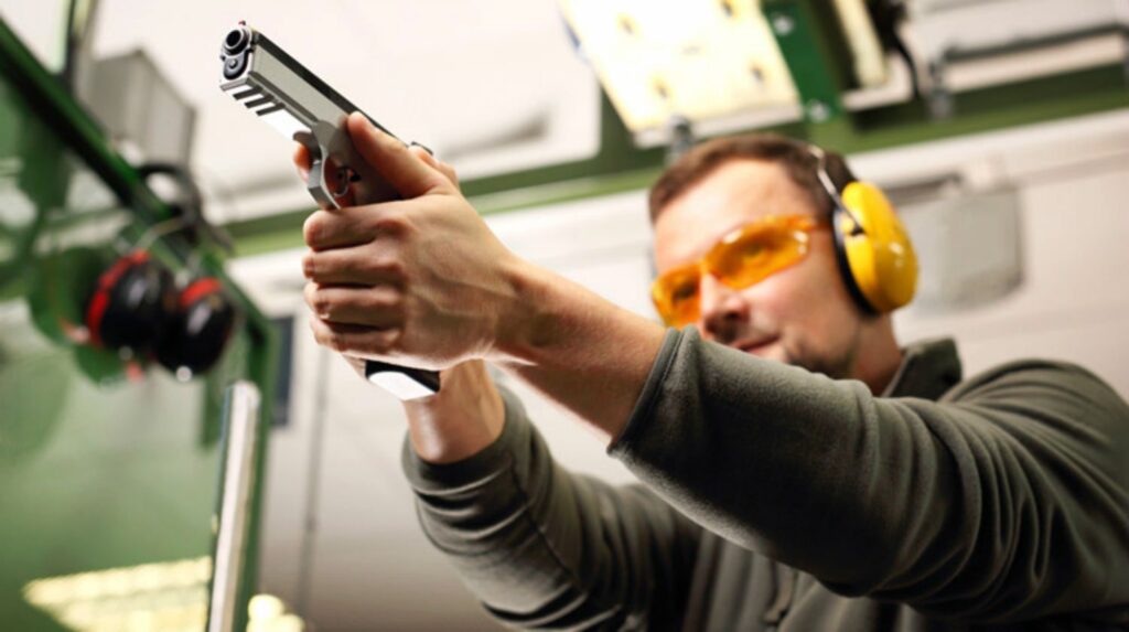 Feature | Man target shooting | Gun Shooting Technique with Both Eyes Open