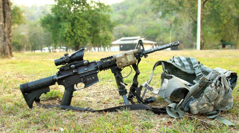Feature | Armalite and chest holster in the ground | Best AR15 Hacks To Unlock Your Gun's True Potential